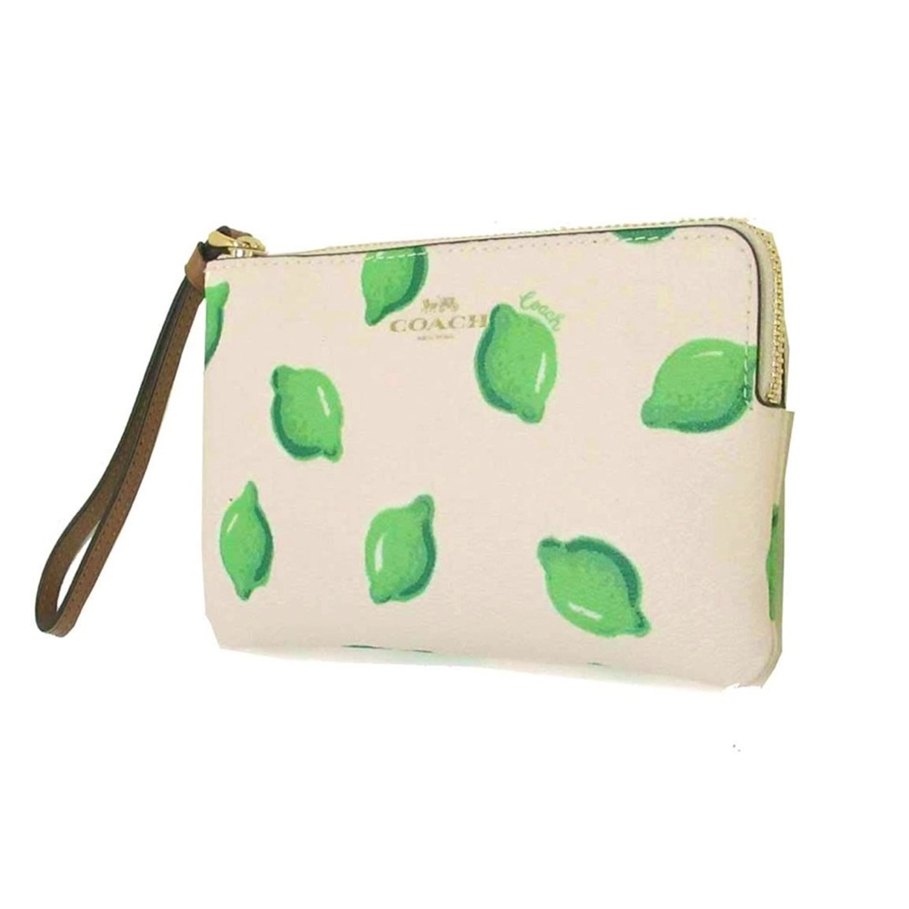 💚☀️ 2x HOST PICK!!! NWT Fresh&Fun Lime Print Coach Wristlet☀️💚